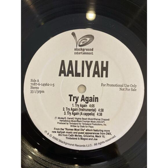 Romeo Must Die Vinyl Record LP Singles Timbaland Magoo Aaliyah Lot Of Two - Picture 13 of 14